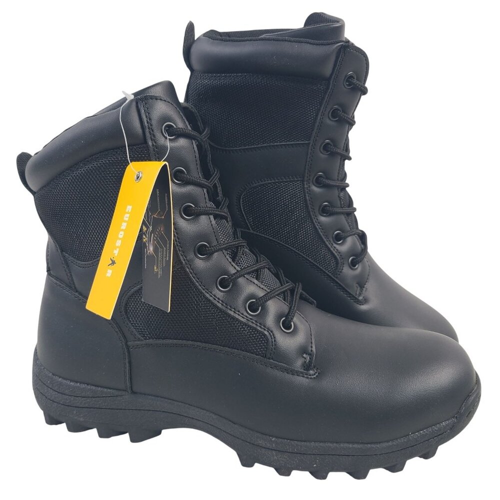 NEW Eurostar Women's Stout Black Tactical Boots Sz 10 Man-Made Materials - Picture 1 of 8